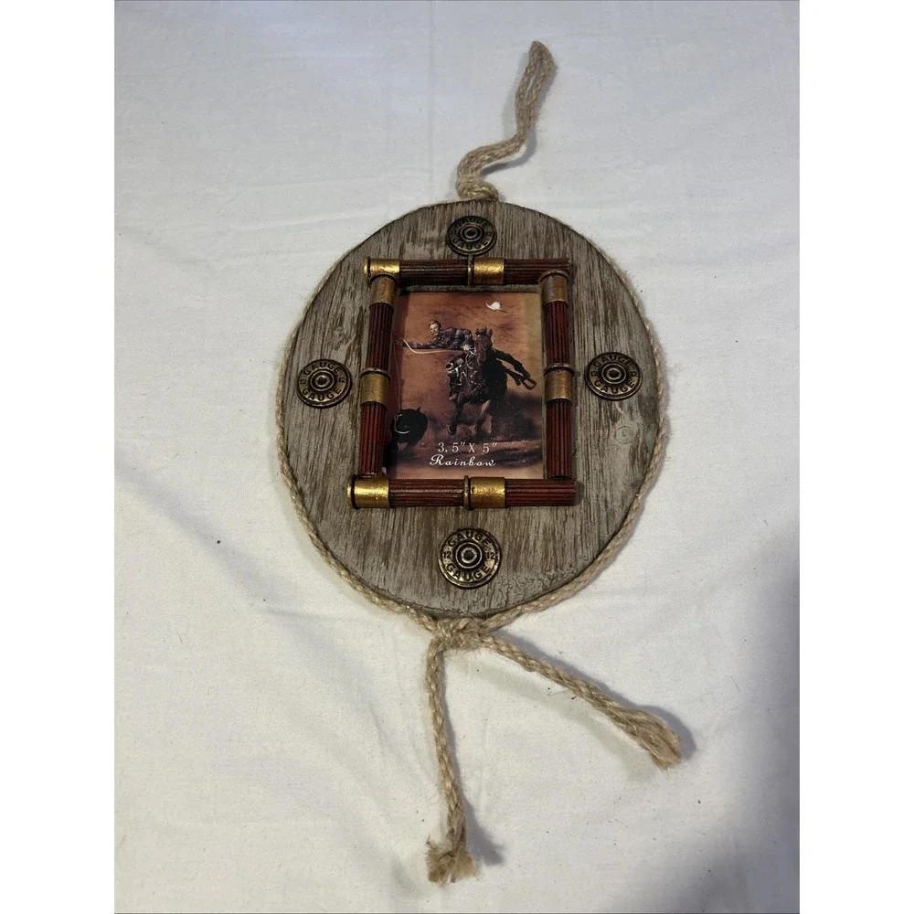 Western 12 Gauge Shotgun ShellsBullets Wall Picture Frame Decor 3.5 X 5